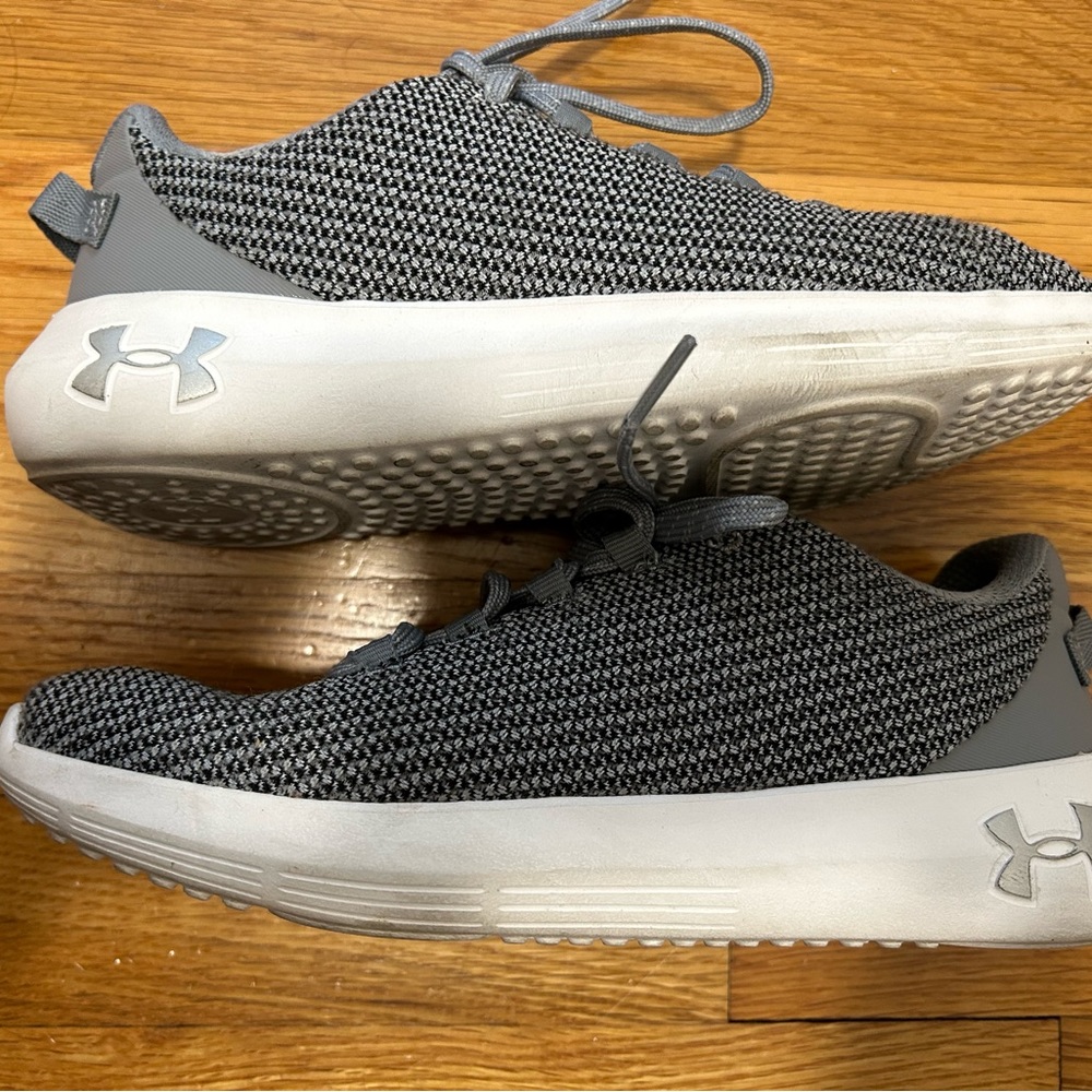Under Armour gray sneakers. Like new!